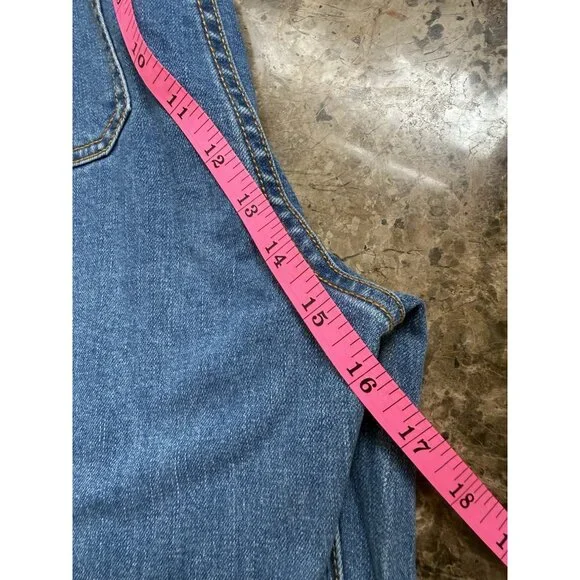 Kate Spade Hight waist Cropped Flare Denim Women’s Blue Pant Cotton Size 30 - Picture 7 of 11